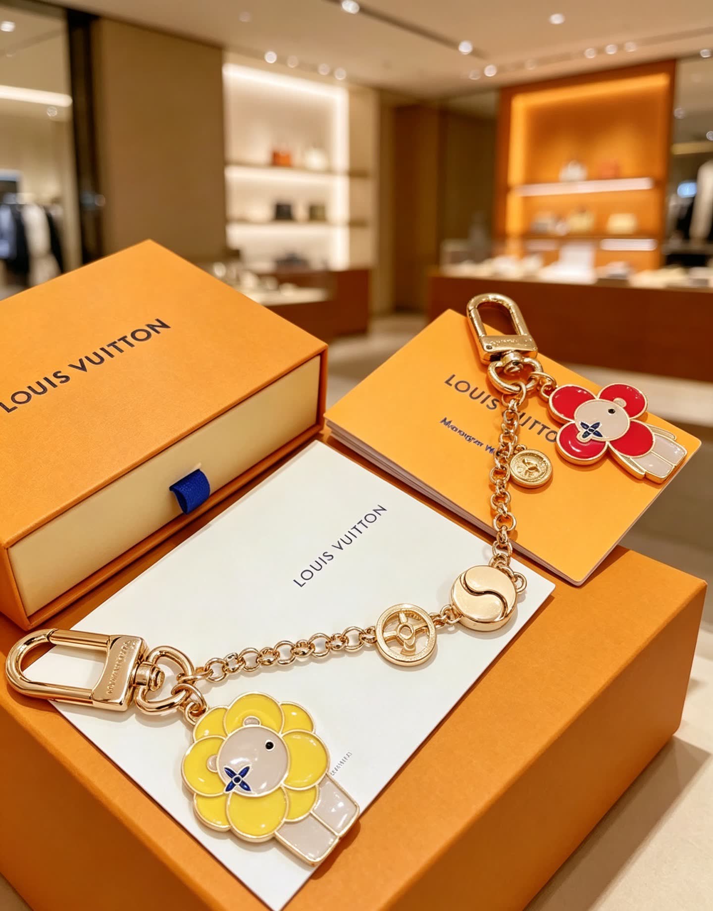 Louis Vuitton Enamel Flower Charm